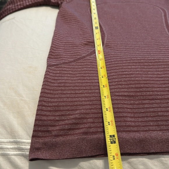 NWOT Lululemon Swiftly Tech Long Sleeve Crew Heathered Bordeaux Color Size 6 - Picture 7 of 12